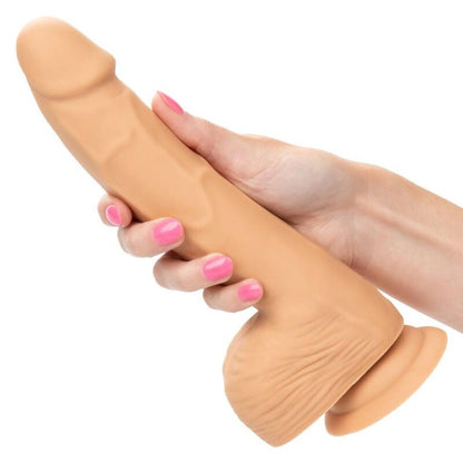 Dildo Realista de Silicone com Pinos 20.32 cm Cor de Pele