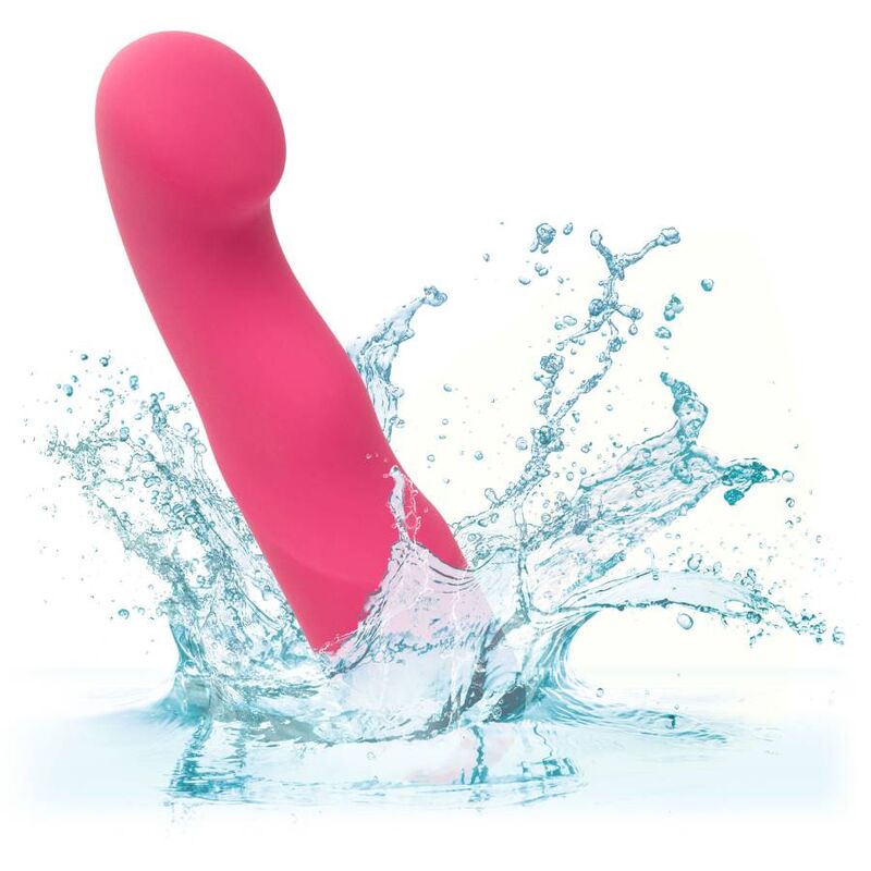 Vibrador Curvo de Silicone Dupla Face Rosa com 10 Velocidades