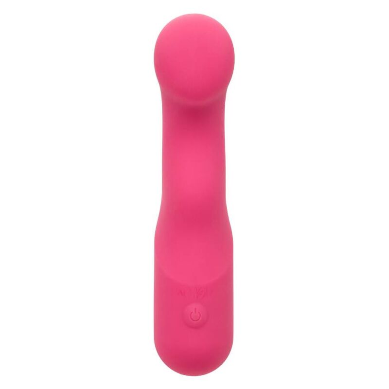 Vibrador Curvo de Silicone Dupla Face Rosa com 10 Velocidades