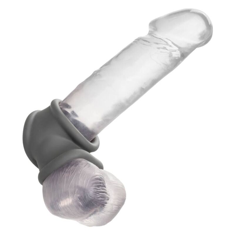 Anel Peniano Alpha de Silicone Líquido Cinza