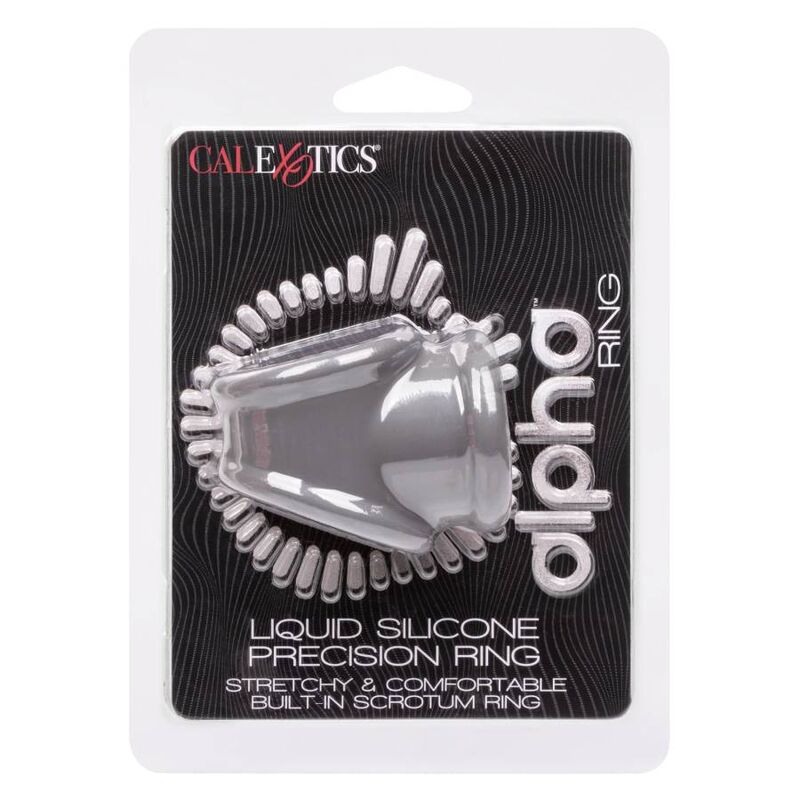 Anel Peniano Alpha de Silicone Líquido Cinza