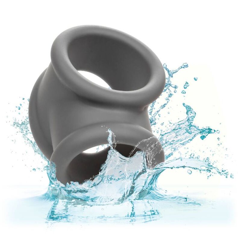 Anel Peniano Alpha de Silicone Líquido Cinza