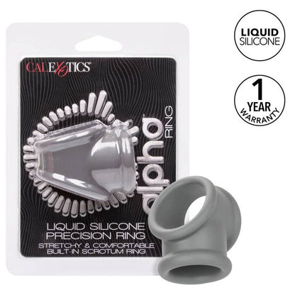 Anel Peniano Alpha de Silicone Líquido Cinza