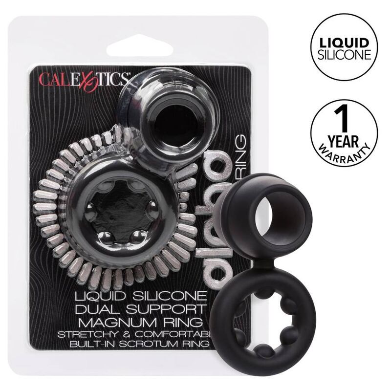Anel Peniano Alpha Dual Magnum Preto