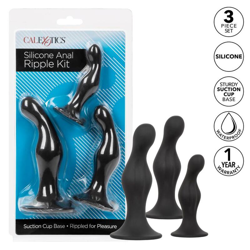 Kit de Treino Anal de Silicone Ondulado