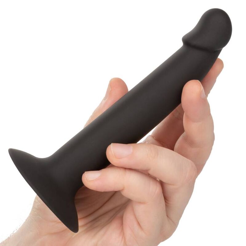 Plug Anal Fino de Silicone com Ventosa