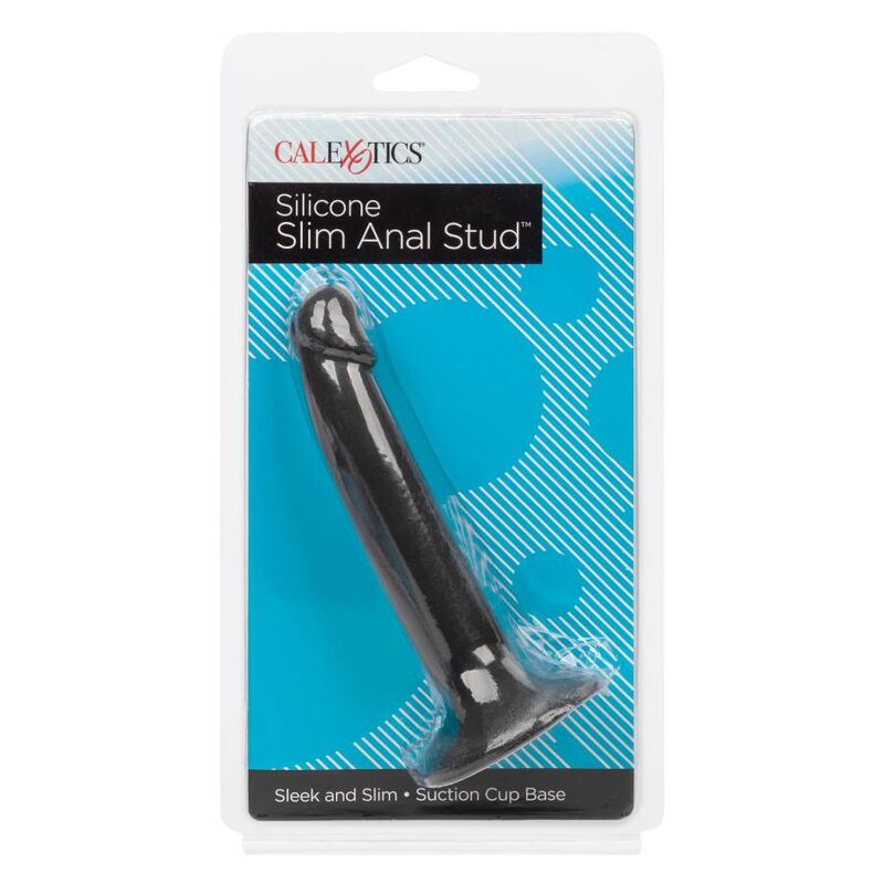Plug Anal Fino de Silicone com Ventosa