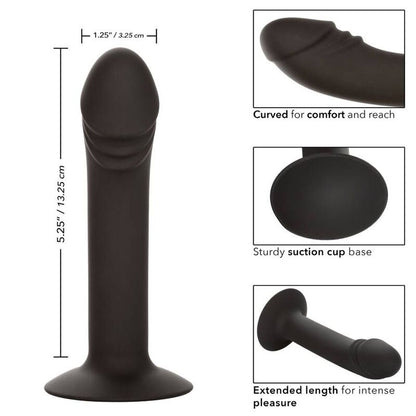 Sonda Anal Curva de Silicone com Ventosa