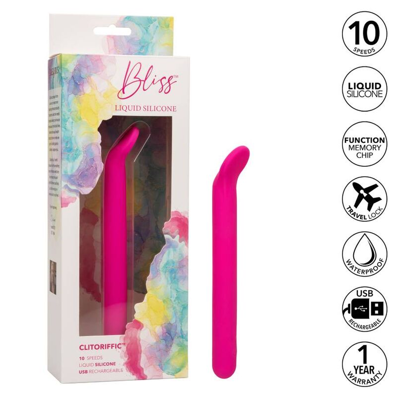 Vibrador Clitoriano Bliss em Silicone Líquido Rosa