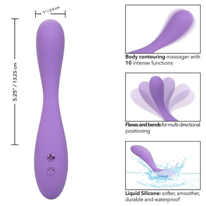 Vibrador de Contorno Flexível Demi Violeta