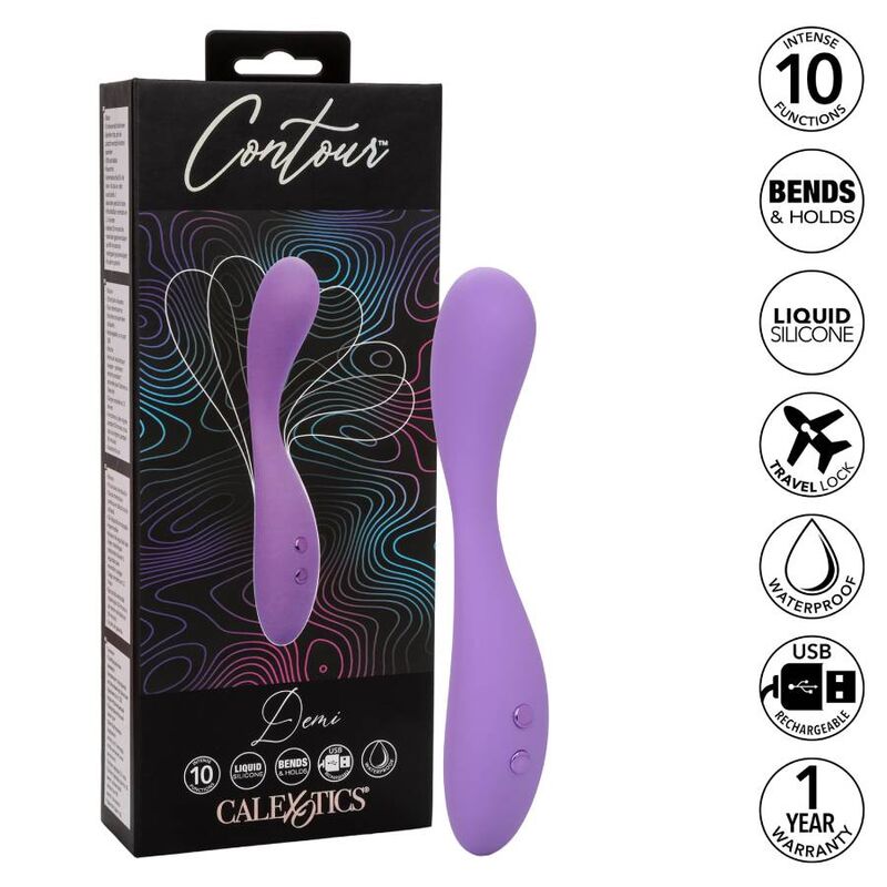 Vibrador de Contorno Flexível Demi Violeta