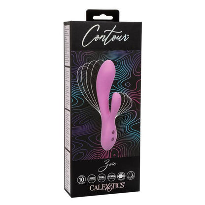 Vibrador Duplo Contorno G Flexível Zoie Rosa