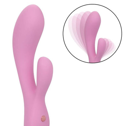 Vibrador Duplo Contorno G Flexível Zoie Rosa
