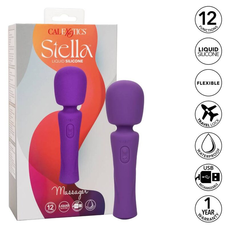 Vibrador Wand Stella Potente e Flexível