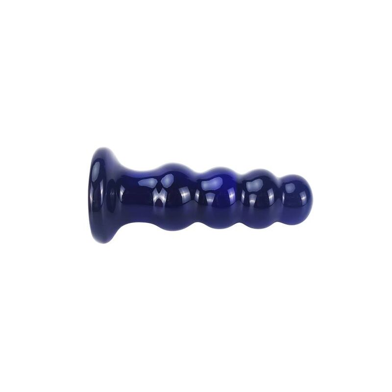 Close-up do TOYJOY Buttplug de Vidro Vibratório Radiant, mostrando seu design suave e elegante.