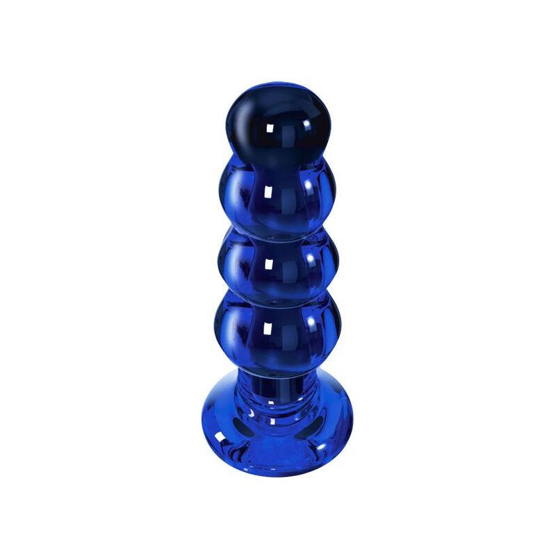 Close-up do TOYJOY Buttplug de Vidro Vibratório Radiant, mostrando seu design suave e elegante.