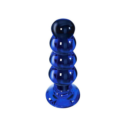 Close-up do TOYJOY Buttplug de Vidro Vibratório Radiant, mostrando seu design suave e elegante.