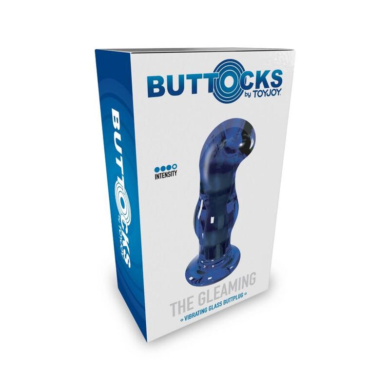 TOYJOY Plug Anal de Vidro Vibrante Gleaming, ideal para estimulação anal profunda