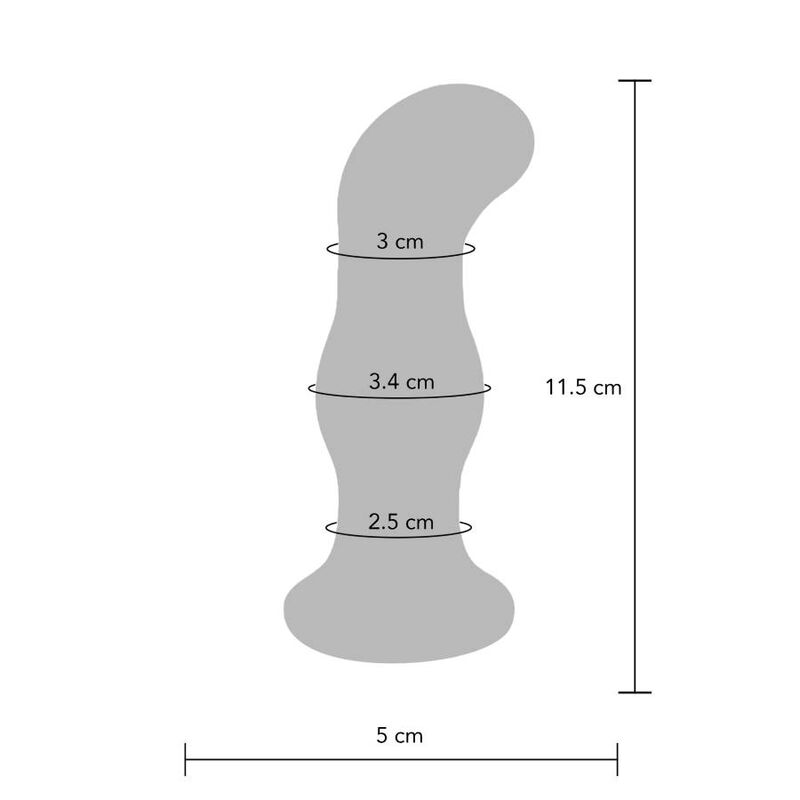 TOYJOY Plug Anal de Vidro Vibrante Gleaming, ideal para estimulação anal profunda