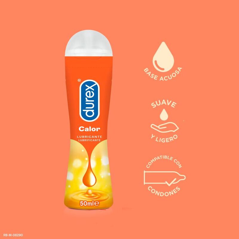 DUREX Lubrificante Efeito Calor Play 50ml para sensações aquecedoras