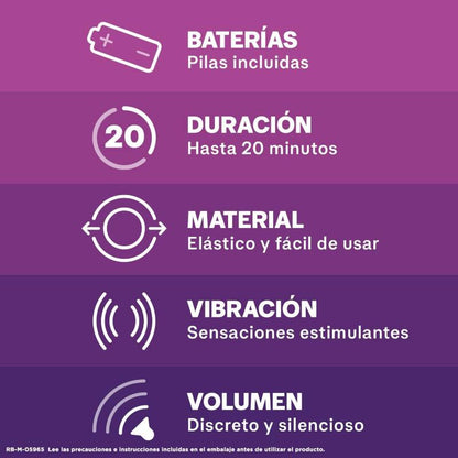 Anel vibratório DUREX Intense Orgasmic Vibrations para prazer a dois.