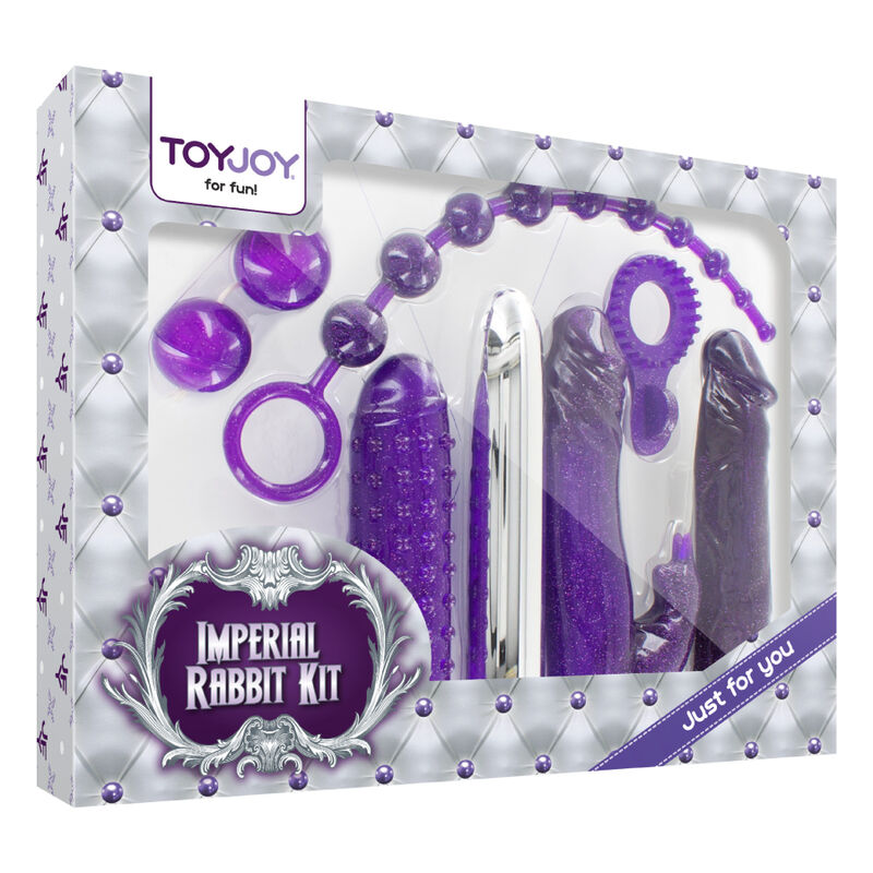 Kit Coelho Imperial Roxo TOYJOY com 7 brinquedos eróticos variados