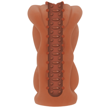 Masturbador masculino Jamyjob Signature Milena Vagina, mostrando o material e formato realista.