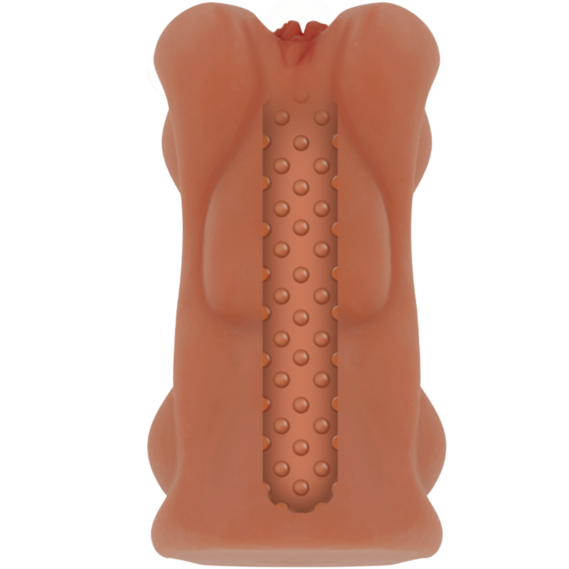 Jamyjob Signature Masturbador Vagina Brandy, mostrando a textura e o design realista para prazer masculino