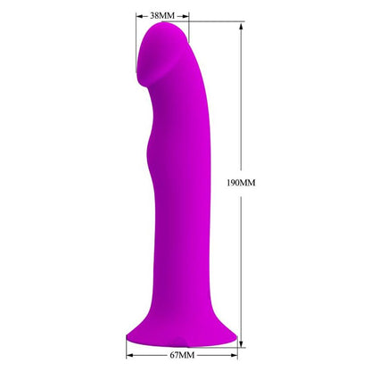 PRETTY LOVE Vibrador Estimulador G-Spot Murray Roxo com 12 funções e base de ventosa