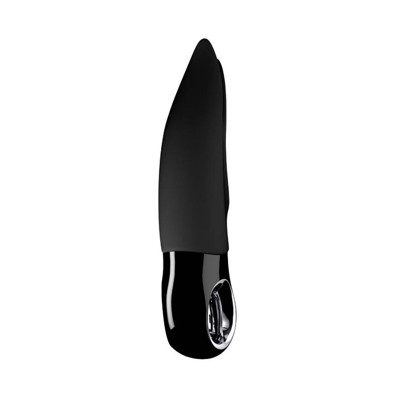 Vibrador clitorial FUN FACTORY Volta Black Line, design elegante e pontas vibratórias.