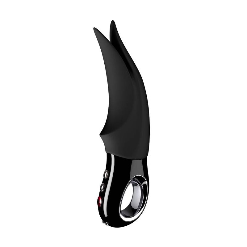 Vibrador clitorial FUN FACTORY Volta Black Line, design elegante e pontas vibratórias.