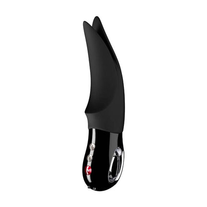 Vibrador clitorial FUN FACTORY Volta Black Line, design elegante e pontas vibratórias.