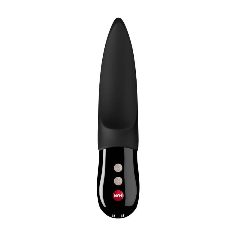 Vibrador clitorial FUN FACTORY Volta Black Line, design elegante e pontas vibratórias.