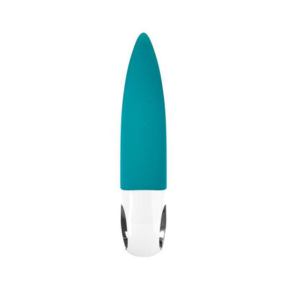 Close-up do vibrador clitoriano FUN FACTORY VOLTA G5 Gasolina, mostrando seu design ergonômico e pontas dinâmicas para estimulação.