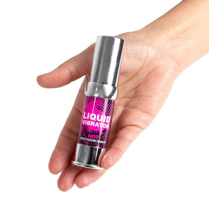SECRETPLAY Vibrador Líquido Forte Estimulador 15 ML com efeito vibratório e aquecimento, embalagem airless.