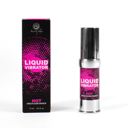SECRETPLAY Vibrador Líquido Forte Estimulador 15 ML com efeito vibratório e aquecimento, embalagem airless.