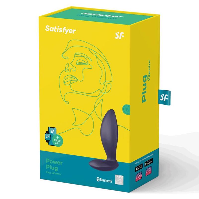 Satisfyer Plug Anal Vibratório Power Plug Roxo com Conectividade App