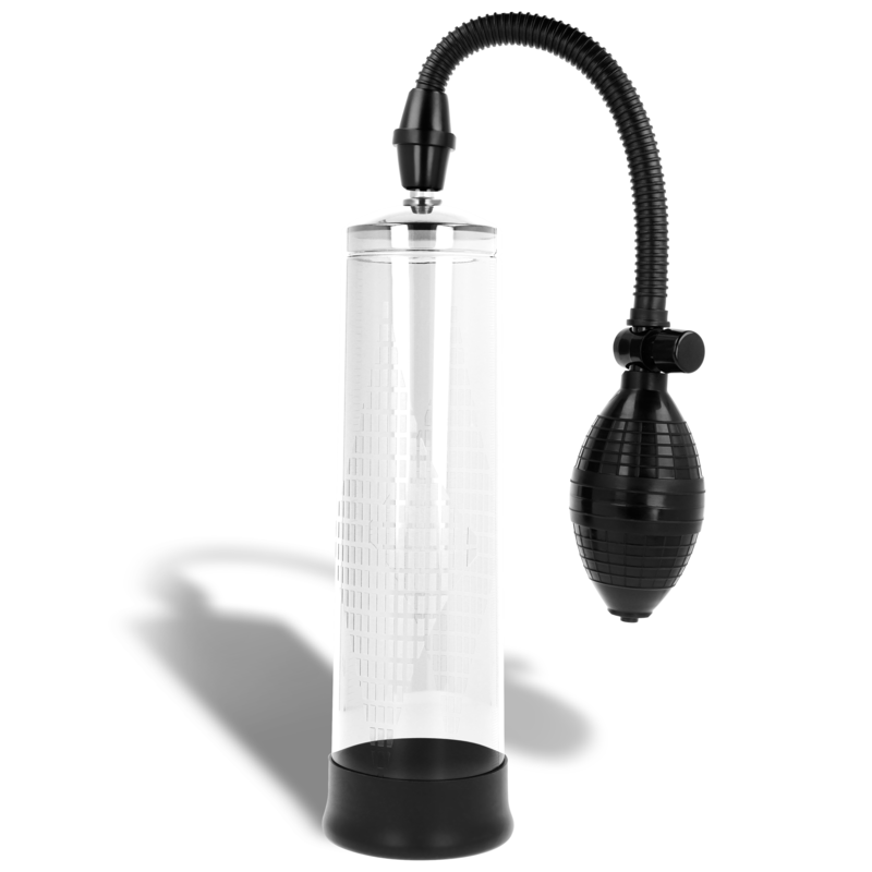 Bomba Peniana Intense Transparente 02 com medidor de pressão para aumento e desempenho