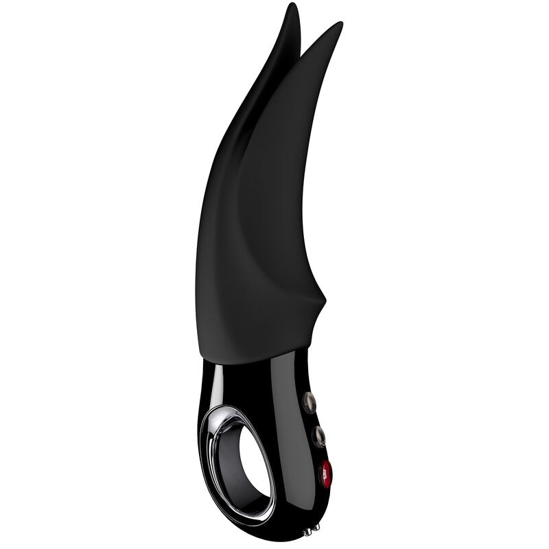 Vibrador clitorial FUN FACTORY Volta Black Line, design elegante e pontas vibratórias.