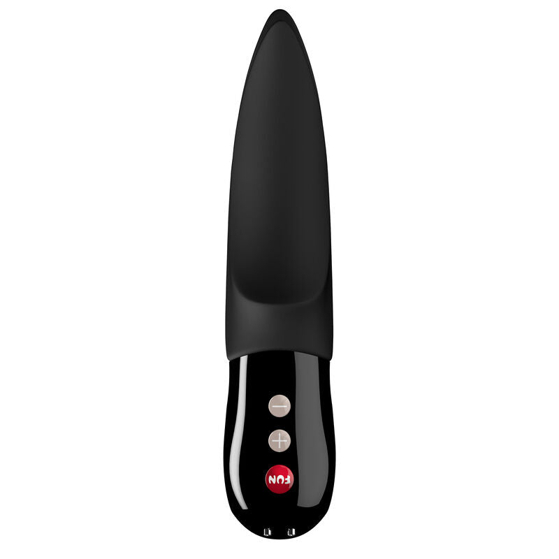 Vibrador clitorial FUN FACTORY Volta Black Line, design elegante e pontas vibratórias.