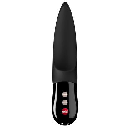 Vibrador clitorial FUN FACTORY Volta Black Line, design elegante e pontas vibratórias.