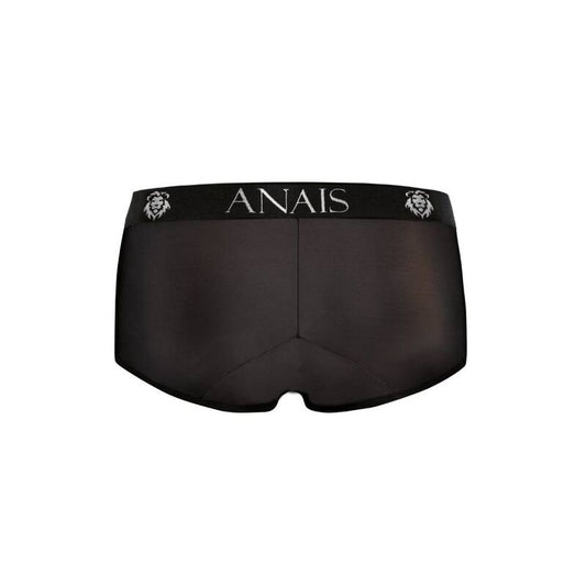 Detalhe da cueca Anais Men Sporty Petrol Preta em microfibra macia, destacando o corte esportivo e o tecido confortável.
