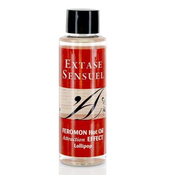 Óleo de Massagem de Efeito de Calor com Feromonas de Piruleta 100 ml