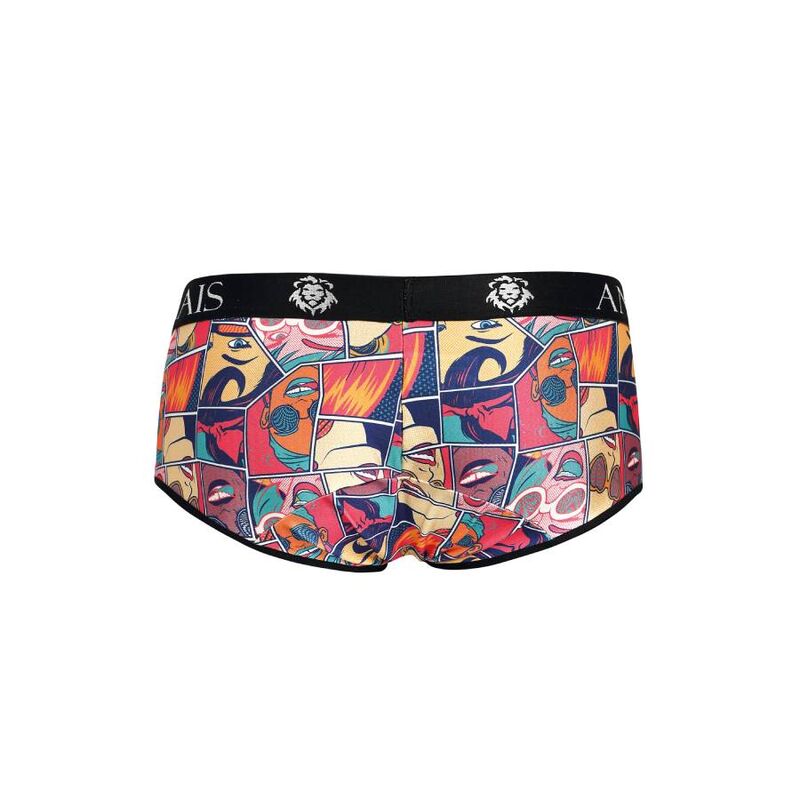 Close-up of the ANAIS MEN Boxer Brief Comics S showing its comic print and soft fabric.