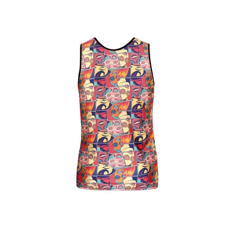Close-up of the ANAIS Men Top Comics Estampado Modal Macio, showing its design and texture.