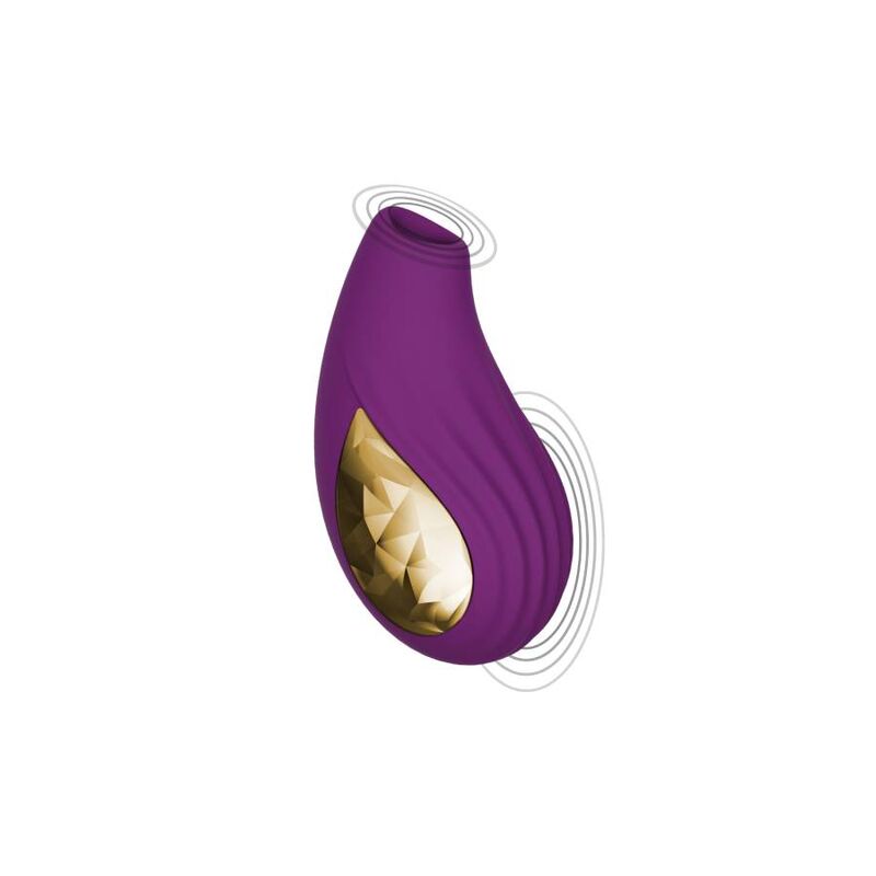 Close-up do Xocoon Estimulador Divine Love Roxo mostrando seu design ergonómico e superfícies texturizadas.