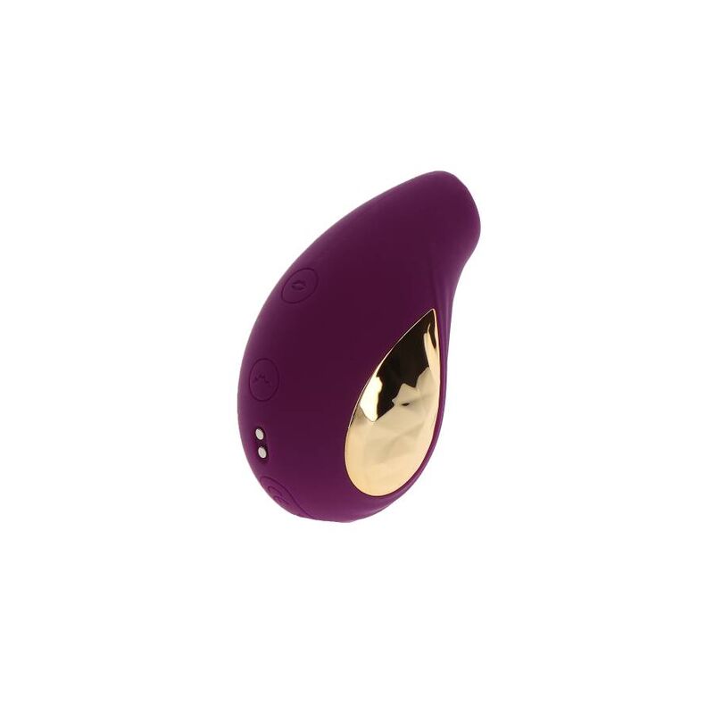 Close-up do Xocoon Estimulador Divine Love Roxo mostrando seu design ergonómico e superfícies texturizadas.