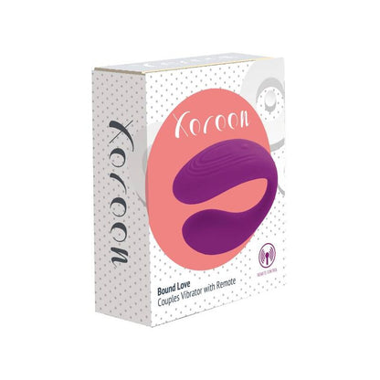 Vibrador para casais Xocoon Bound Love Roxo com controlo remoto, ideal para prazer a dois ou solo.