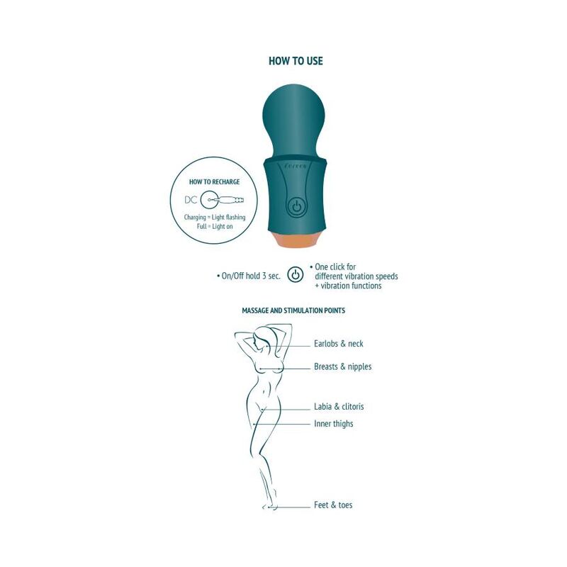 Xocoon Varinha do Viajante Verde Recarregável com design ergonómico