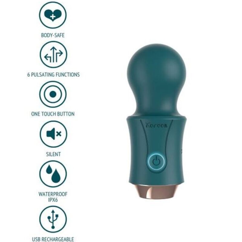Xocoon Varinha do Viajante Verde Recarregável com design ergonómico